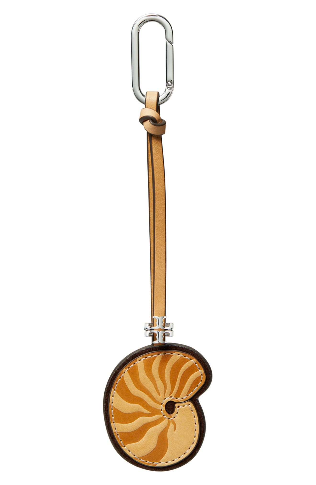 Tory Burch Snail Shell Bag Charm, Main, color, Beige Multi