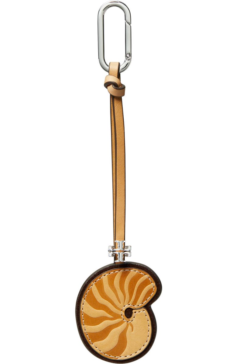 Tory Burch Snail Shell Bag Charm, Main, color, Beige Multi