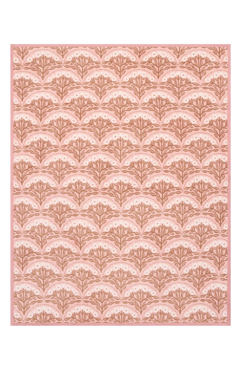 ChappyWrap Georgia Floral Throw Blanket, Alternate, color, Pink
