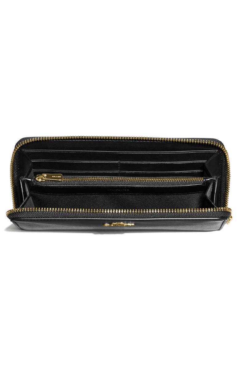 COACH Slim Leather Zip Wallet, Alternate, color, 