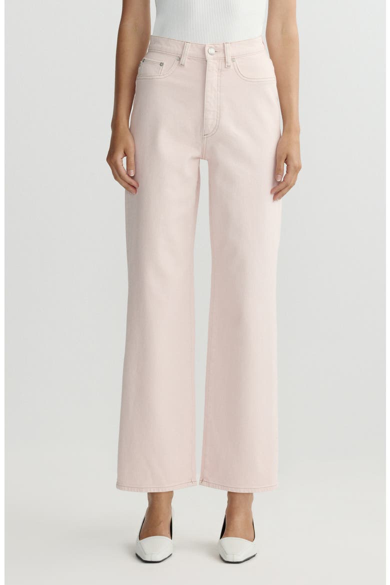 Karmine Refined Wide Leg High Waist Ankle Jeans, Main, color, BALLET