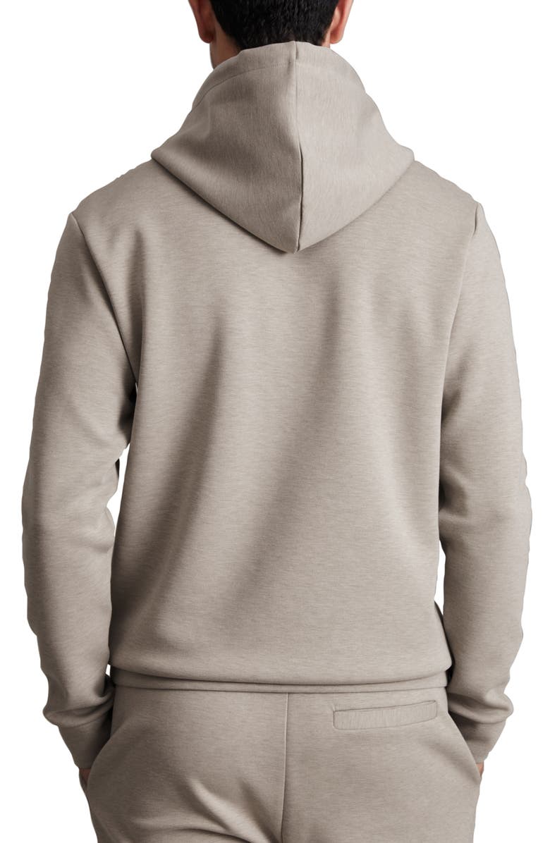 Reiss Fabien Double Knit Hoodie, Alternate, color, Taupe