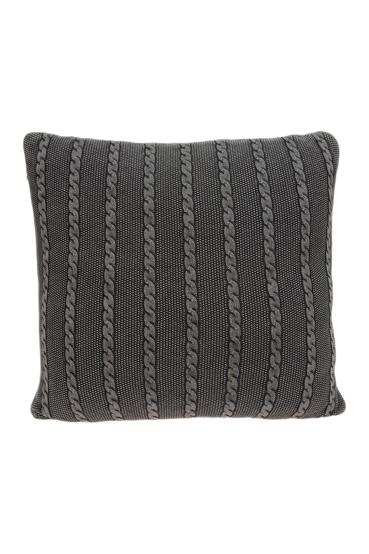 PARKLAND COLLECTION Chico Transitional Pillow - 18" x 18" - Charcoal