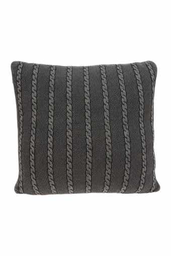 PARKLAND COLLECTION Chico Transitional Pillow - 18" x 18" - Charcoal