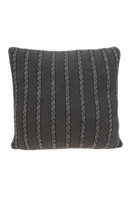 PARKLAND COLLECTION Chico Transitional Pillow - 18" x 18" - Charcoal