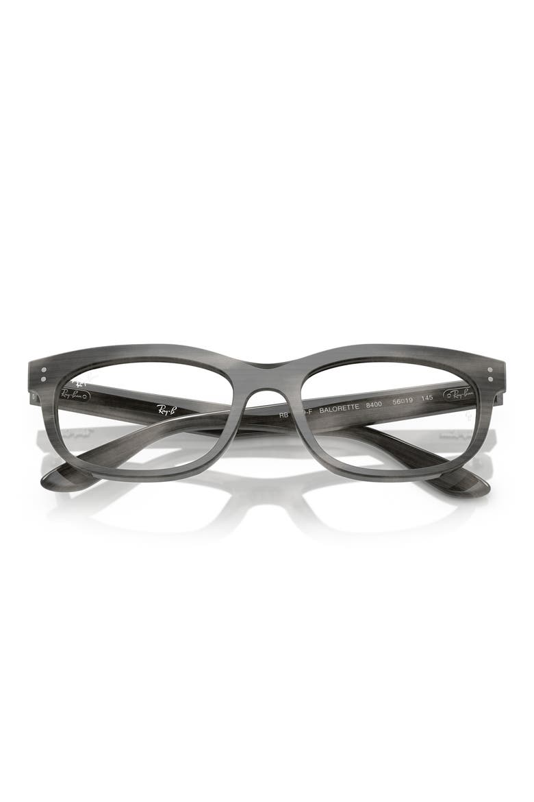 54mm Pillow Optical Glasses, Alternate, color, BROWN STRIPED GREEN