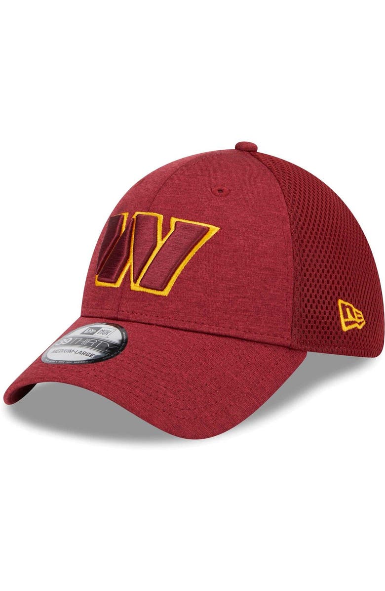 New Era Men's New Era Burgundy Washington Commanders Stripe 39THIRTY Flex Hat, Main, color,