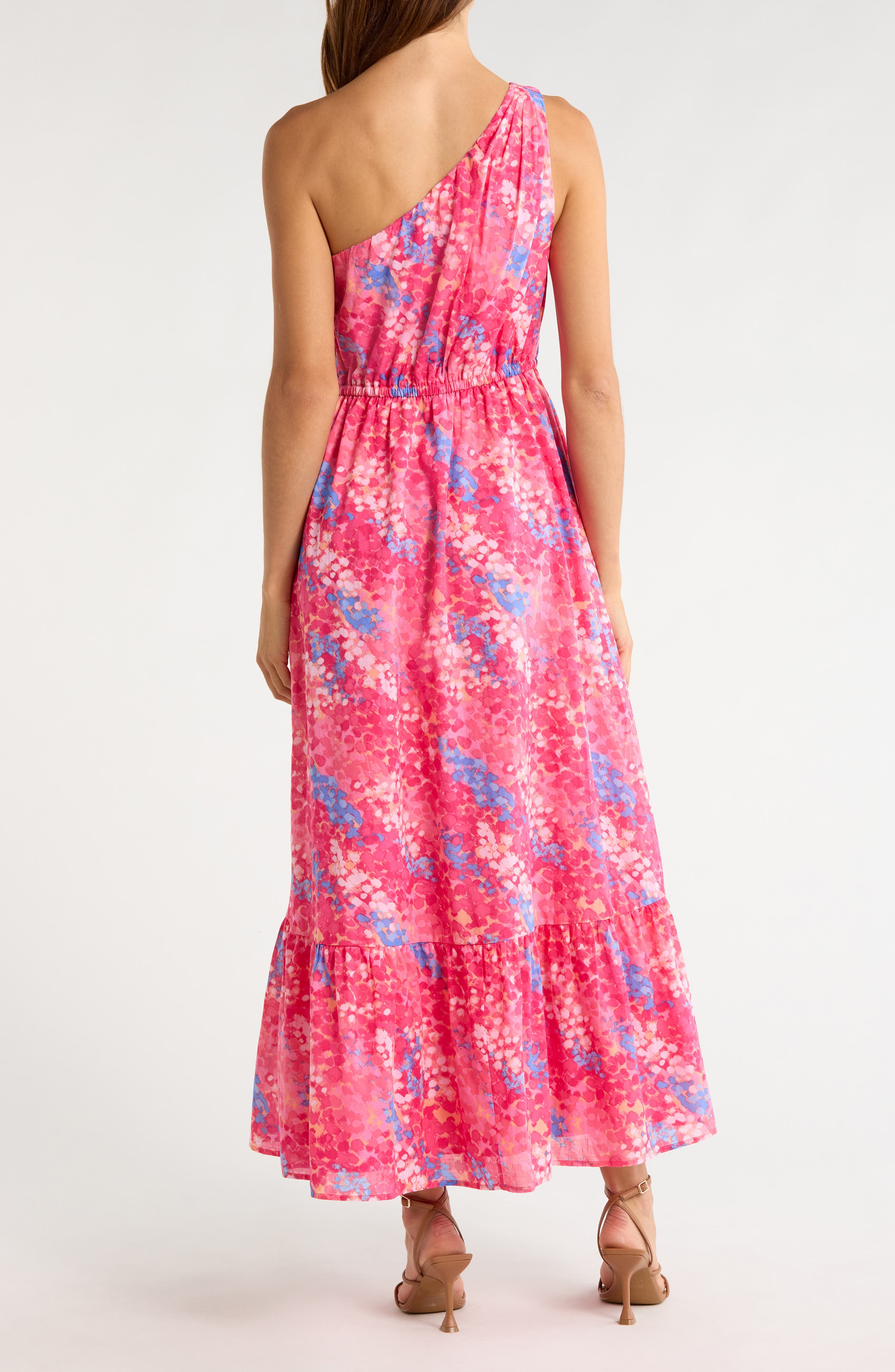 Leah Abstract Elya One Shoulder Maxi Dress - image 2