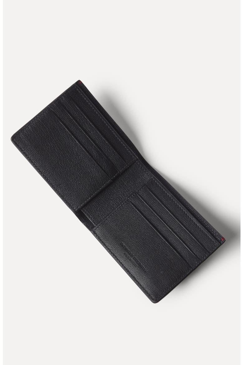 Grained leather wallet, Alternate, color, Black