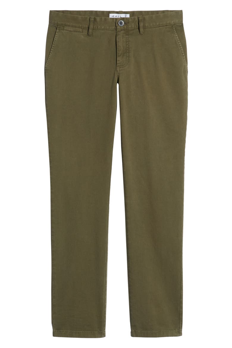 Slim Fit Chinos, Alternate, color, OLIVE GROVE