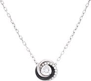 Pre-Owned Cartier Trinity Diamond Pendant Necklace 18K White Gold with Diamonds and Ceramic