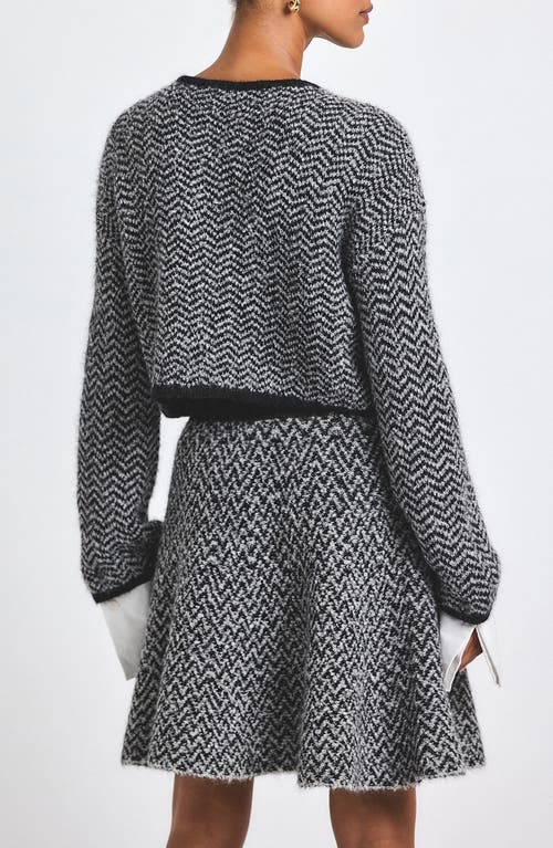 Derek Lam 10 Crosby Sabine Crop Cardigan In Gray
