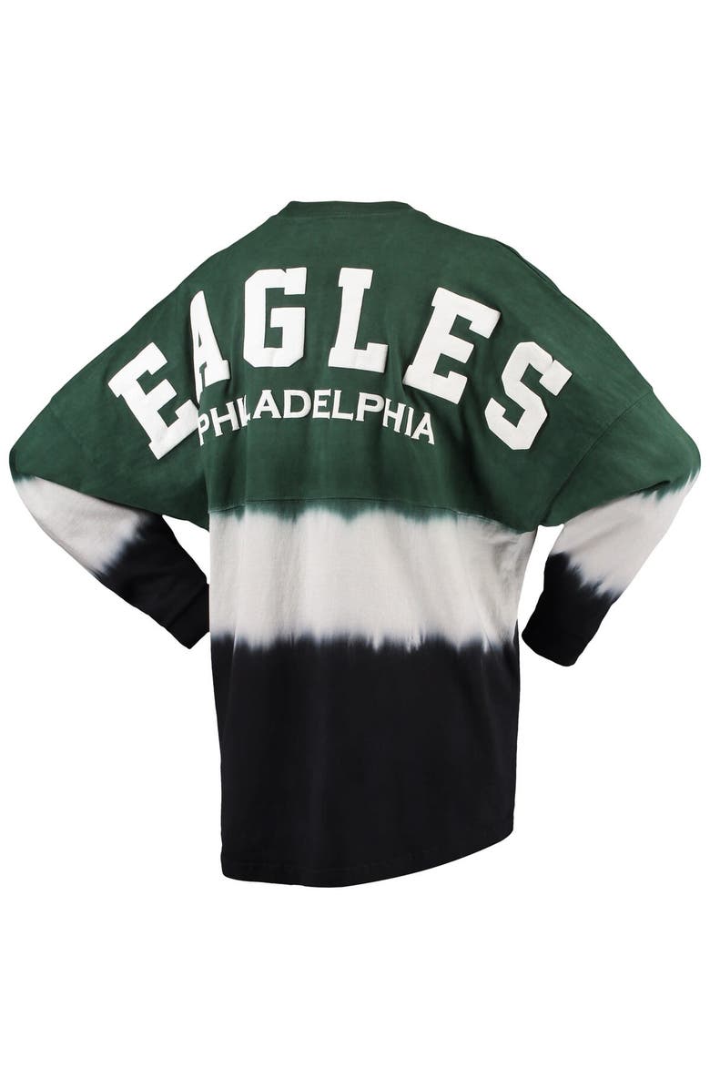 FANATICS Women's Fanatics Branded Midnight Green/Black Philadelphia Eagles Ombre Long Sleeve T-Shirt, Alternate, color, 
