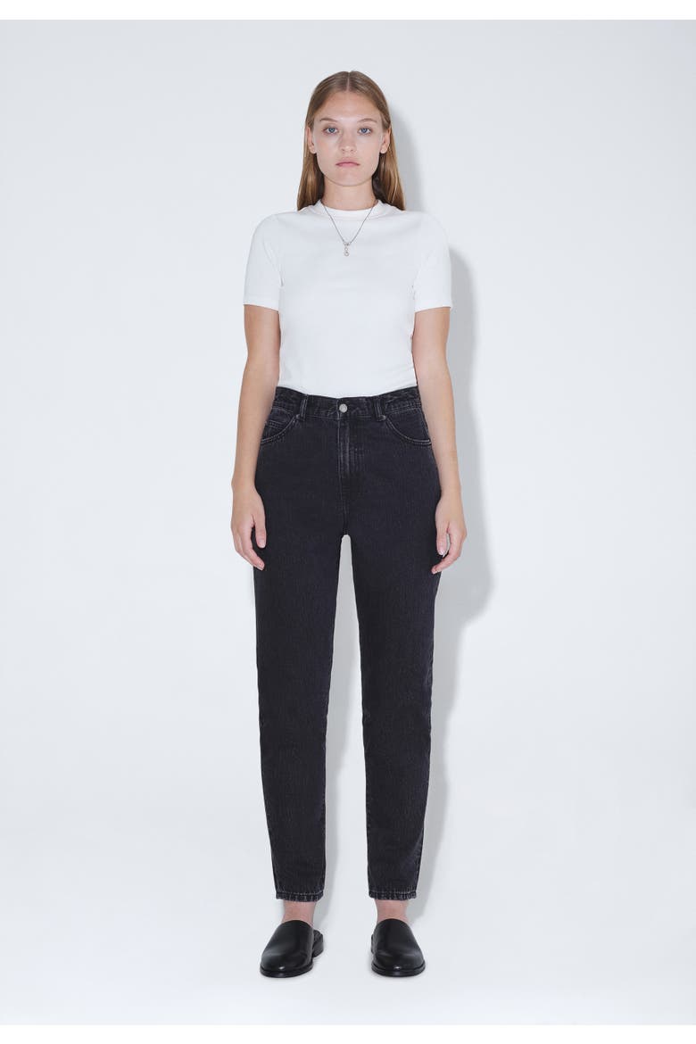 Nora High Cropped Jeans, Alternate, color, Black