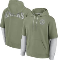 FANATICS Men's Fanatics  Olive New York Knicks Elements Sleek Pullover Hoodie