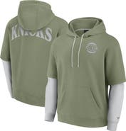 FANATICS Men's Fanatics Olive New York Knicks Elements Sleek Pullover Hoodie