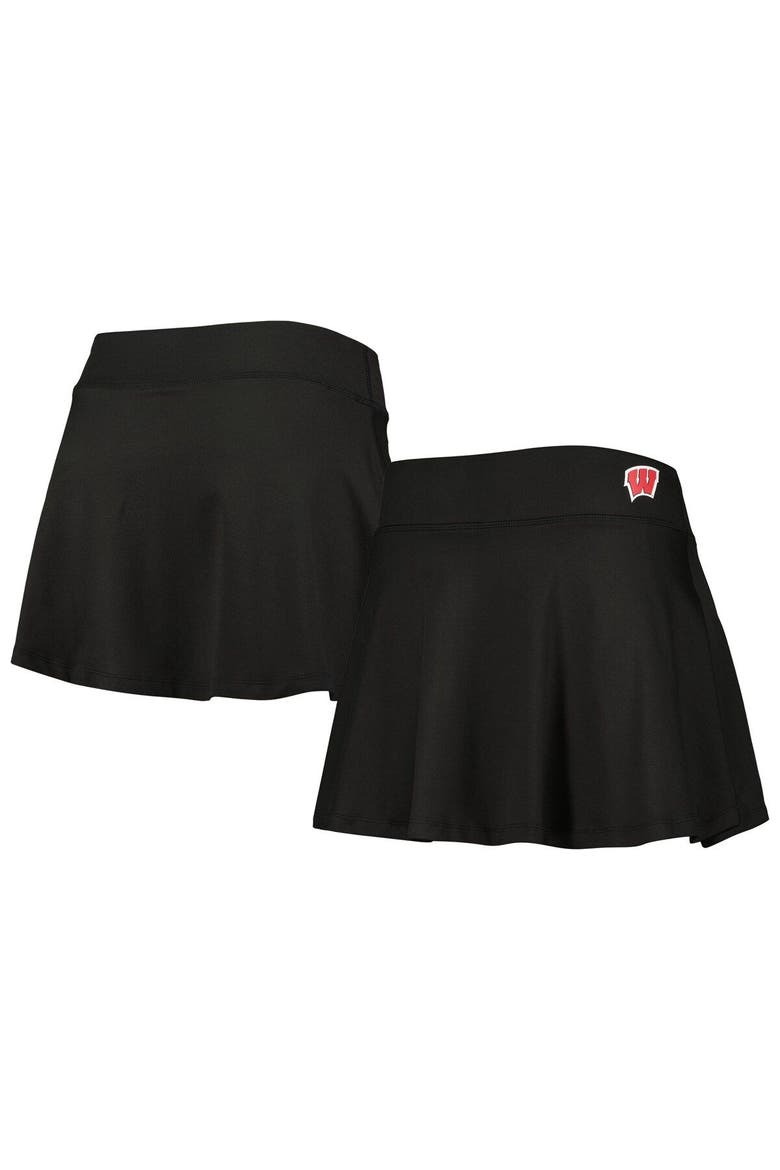 Women's ZooZatz Black Wisconsin Badgers Flowy Skort, Main, color, Black