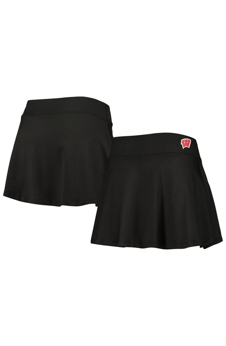ZOOZATZ Women's ZooZatz Black Wisconsin Badgers Flowy Skort, Main, color, 