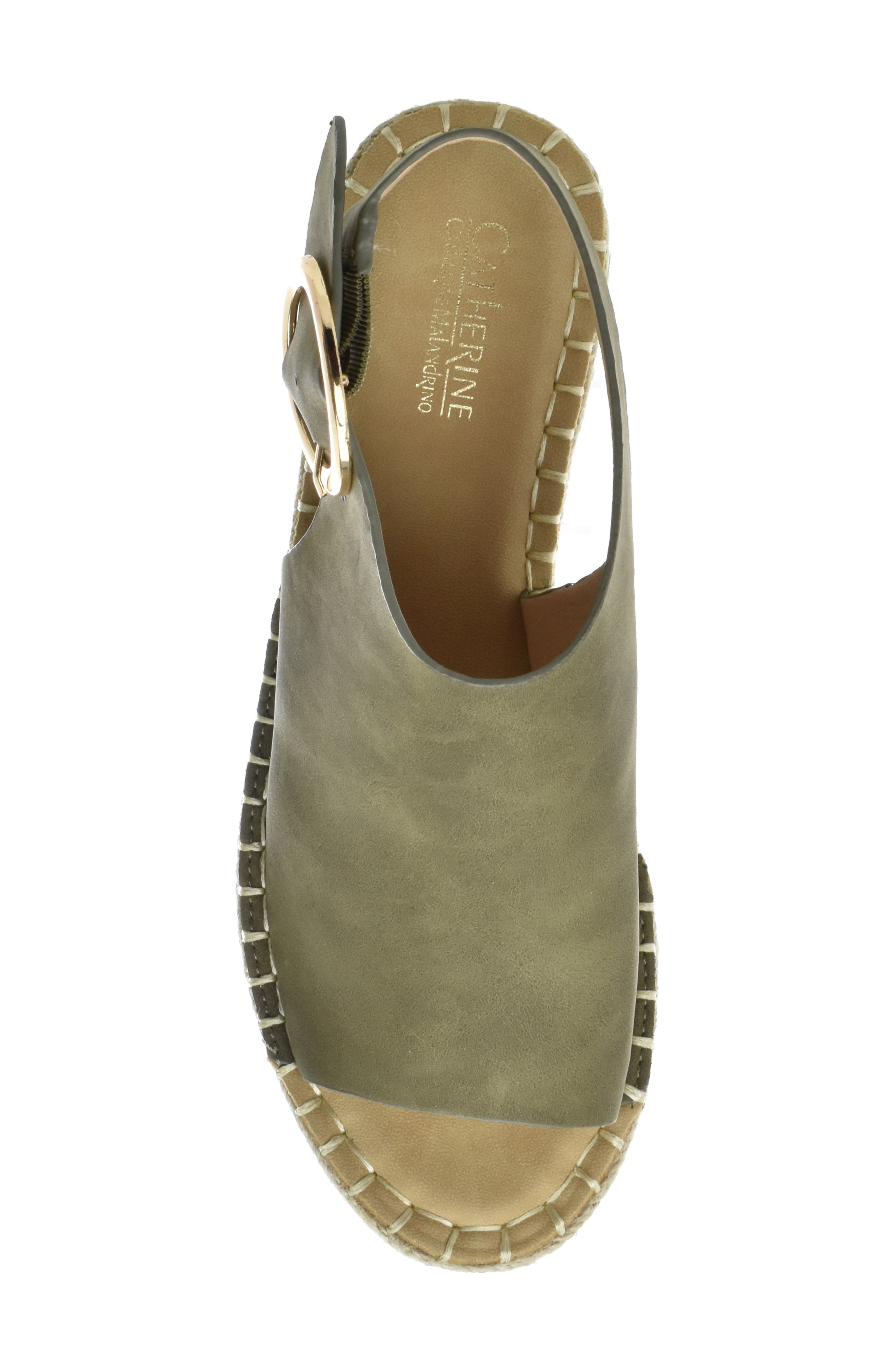 Catherine Catherine Malandrino Cirkly Espadrille Wedge Sandal, Alternate, color, 