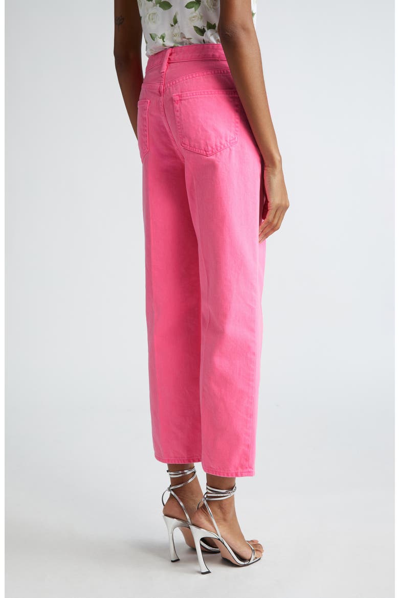 June High Waist Crop Stovepipe Jeans, Alternate, color, SHOCKING P