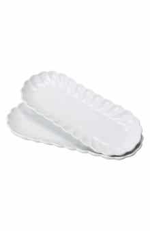 BIA Cordon Bleu Petal Set of 2 Oblong Serving Platters Set