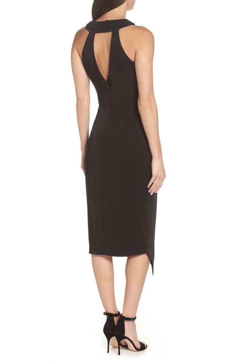 Harlyn Twist Front Asymmetrical Cocktail Dress, Alternate, color,