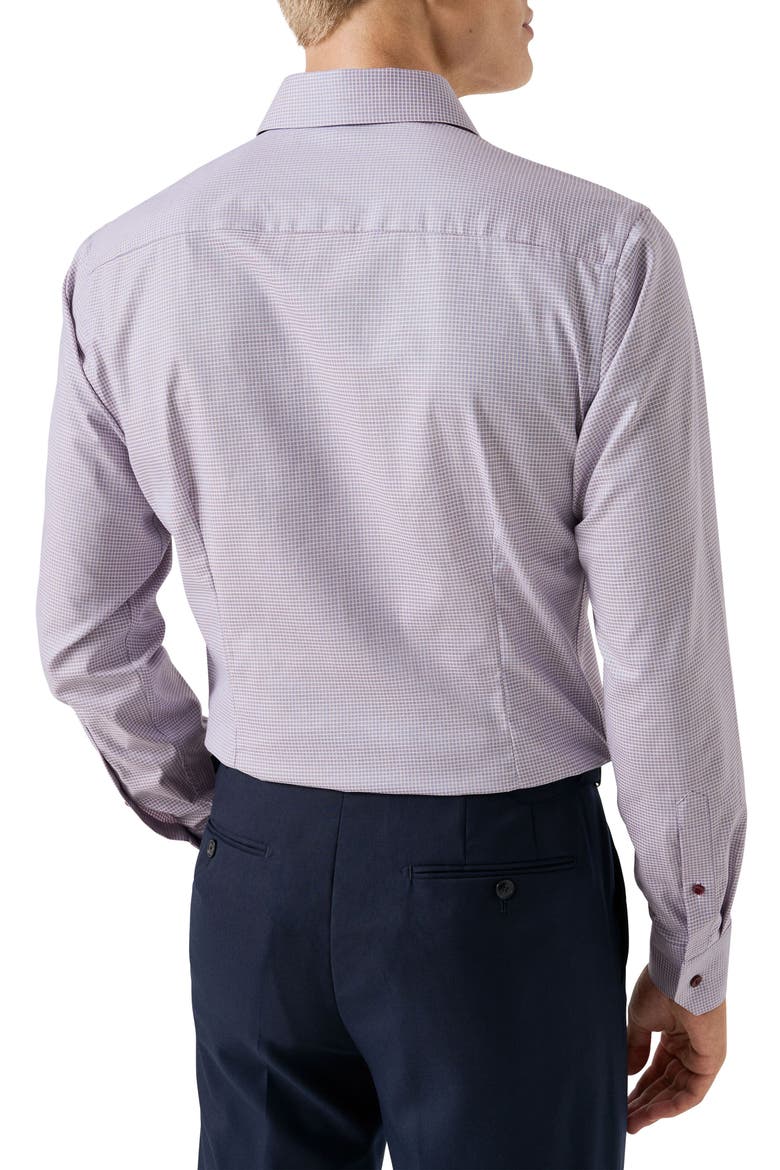 Contemporary Fit Check Twill Button-Up Shirt, Alternate, color, MEDIUM RED