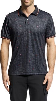 Psycho Bunny Winston Print Sport Polo