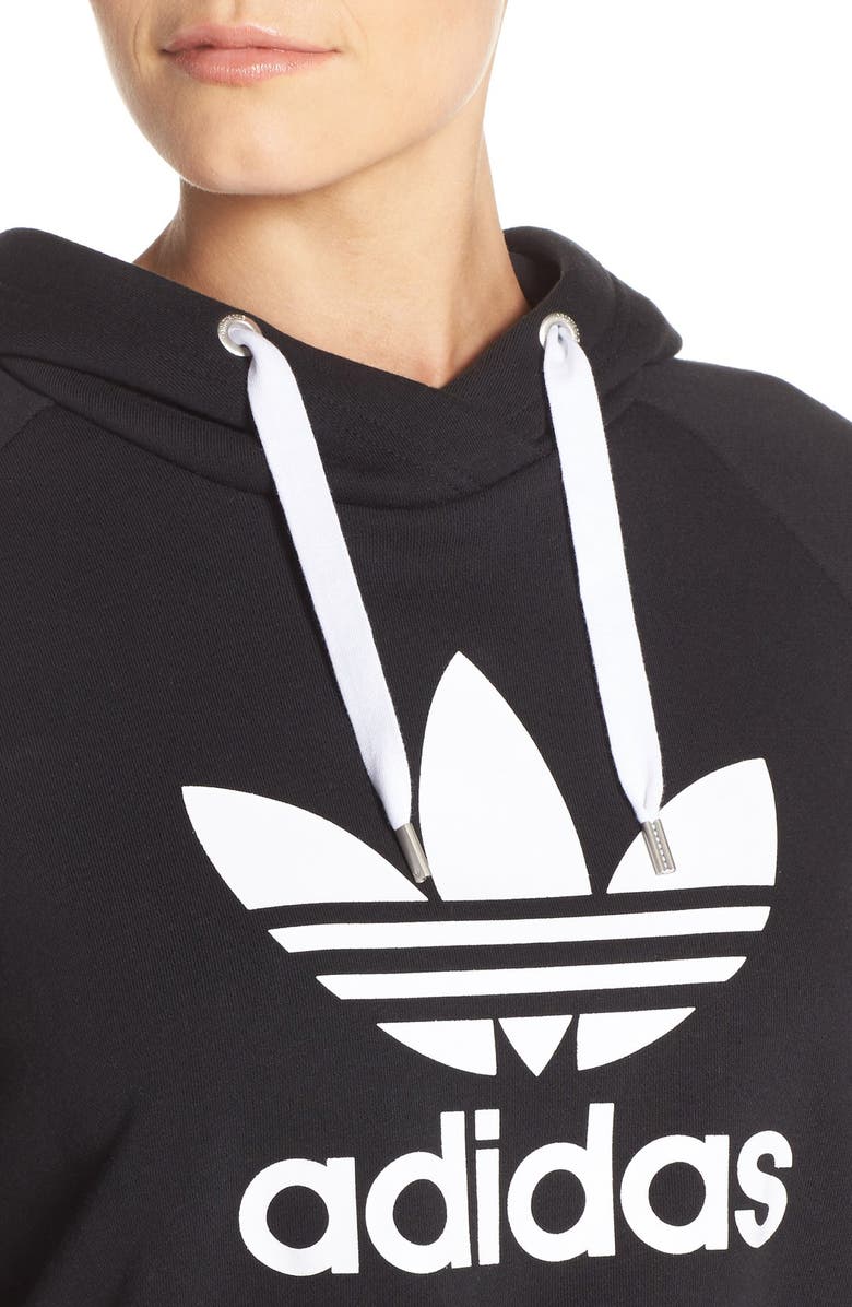 adidas Originals Crop Hoodie, Alternate, color,