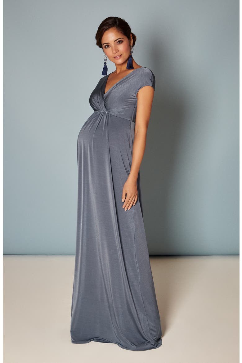 Francesca Maternity/Nursing Gown, Alternate, color, BLUE