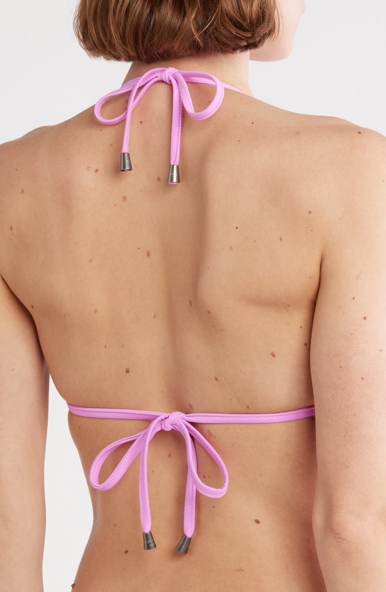 Kurt Geiger London Quilted Rhinestone Bikini Top, Alternate, color, 