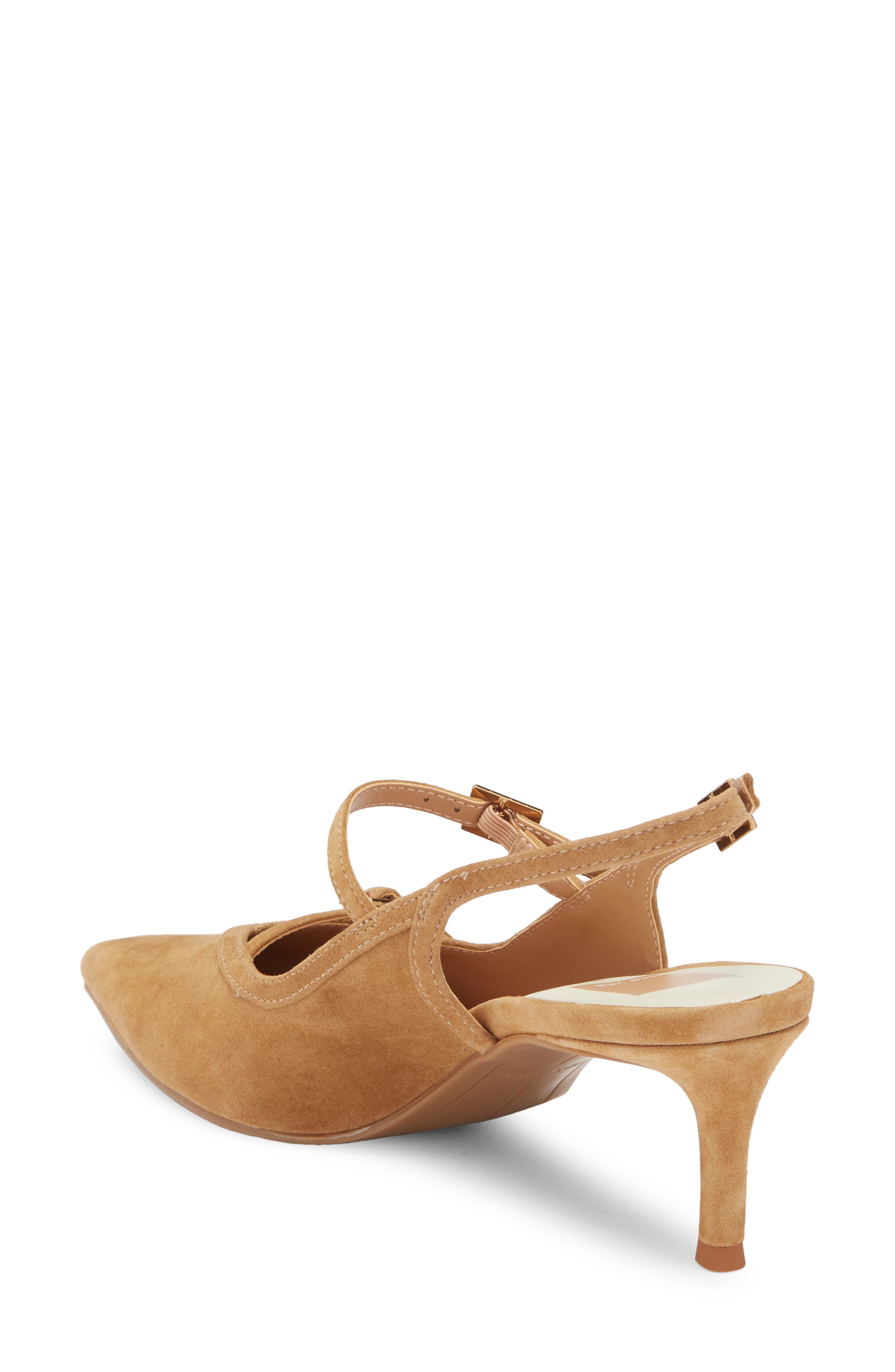Dolce Vita Kishan Pointed Toe Slingback Pump, Alternate, color, Tan Suede