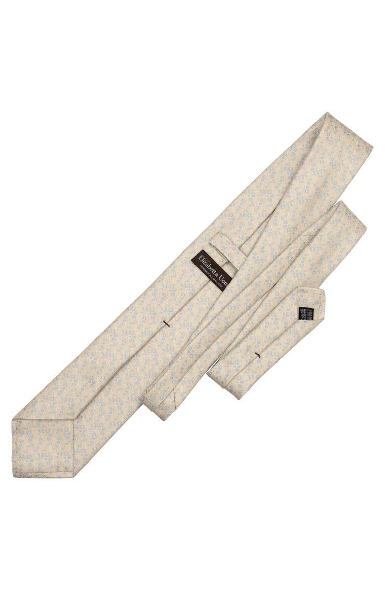 Elizabetta Spumante - Silk Jacquard Tie for Men, Alternate, color, Champagne