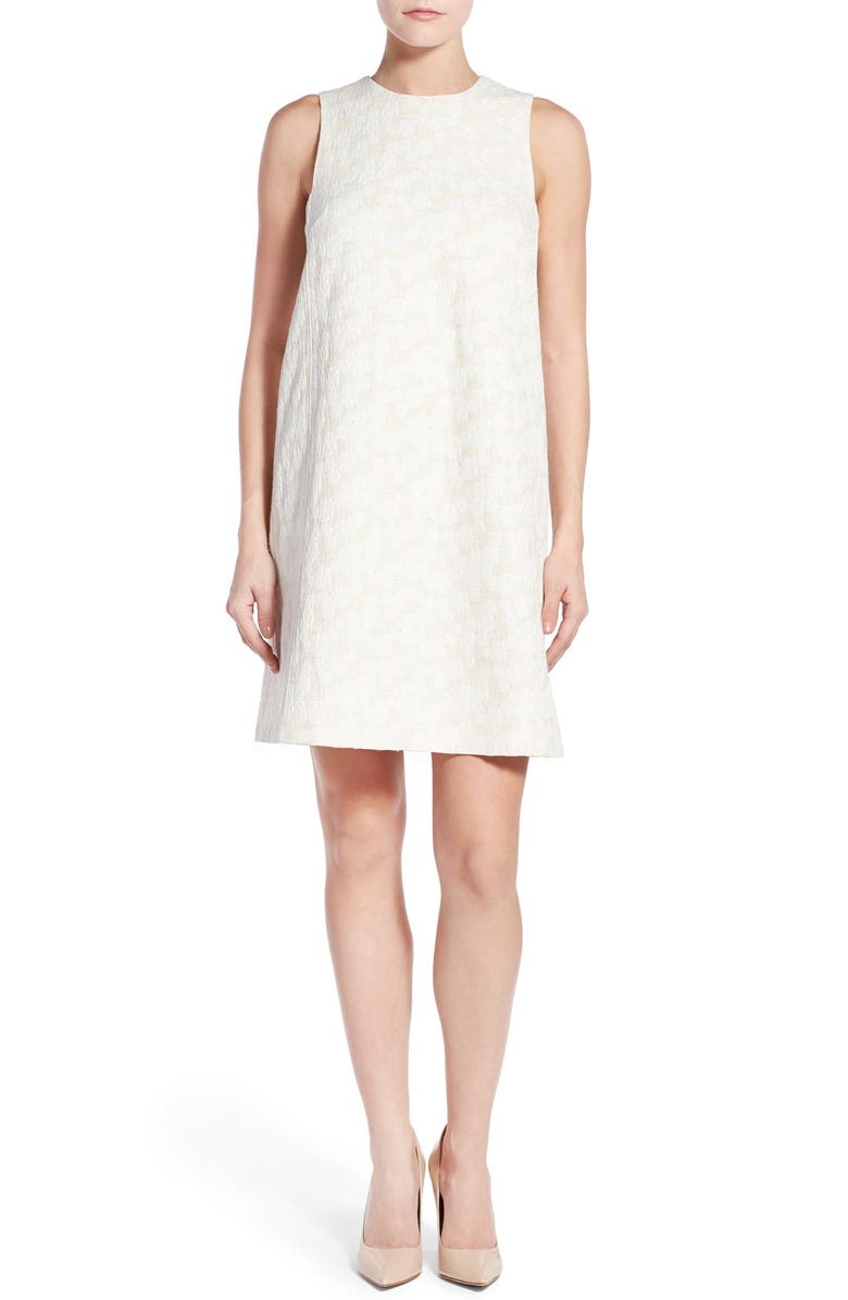 Halogen<sup>®</sup> Jacquard Sleeveless Shift Dress, Main, color, 