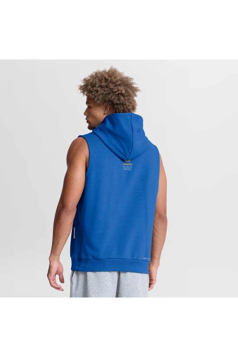 Men's Jordan Brand  Blue UCLA Bruins 2026 Sideline Sleeveless Dri-FIT Hoodie, Alternate, color, Blue