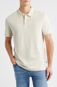 BOSS Parlay Herringbone Cotton Polo