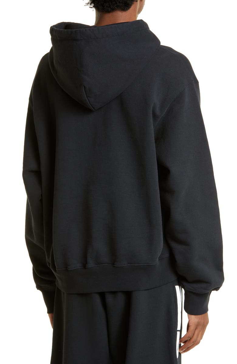 Heron Preston Misprinted Heron Cotton Graphic Hoodie, Alternate, color, 