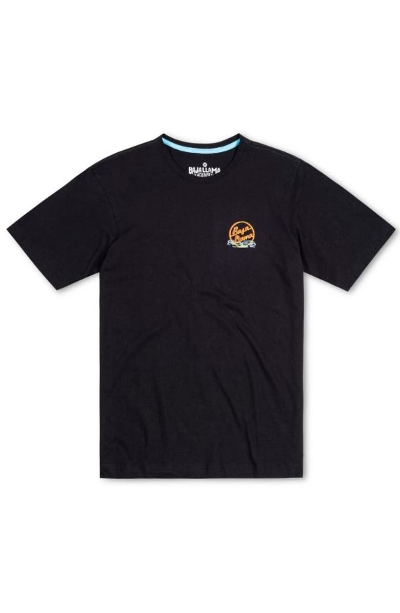 Baja Llama GIRL CROC - BLACK PRIMO GRAPHIC TEE, Alternate, color, Black