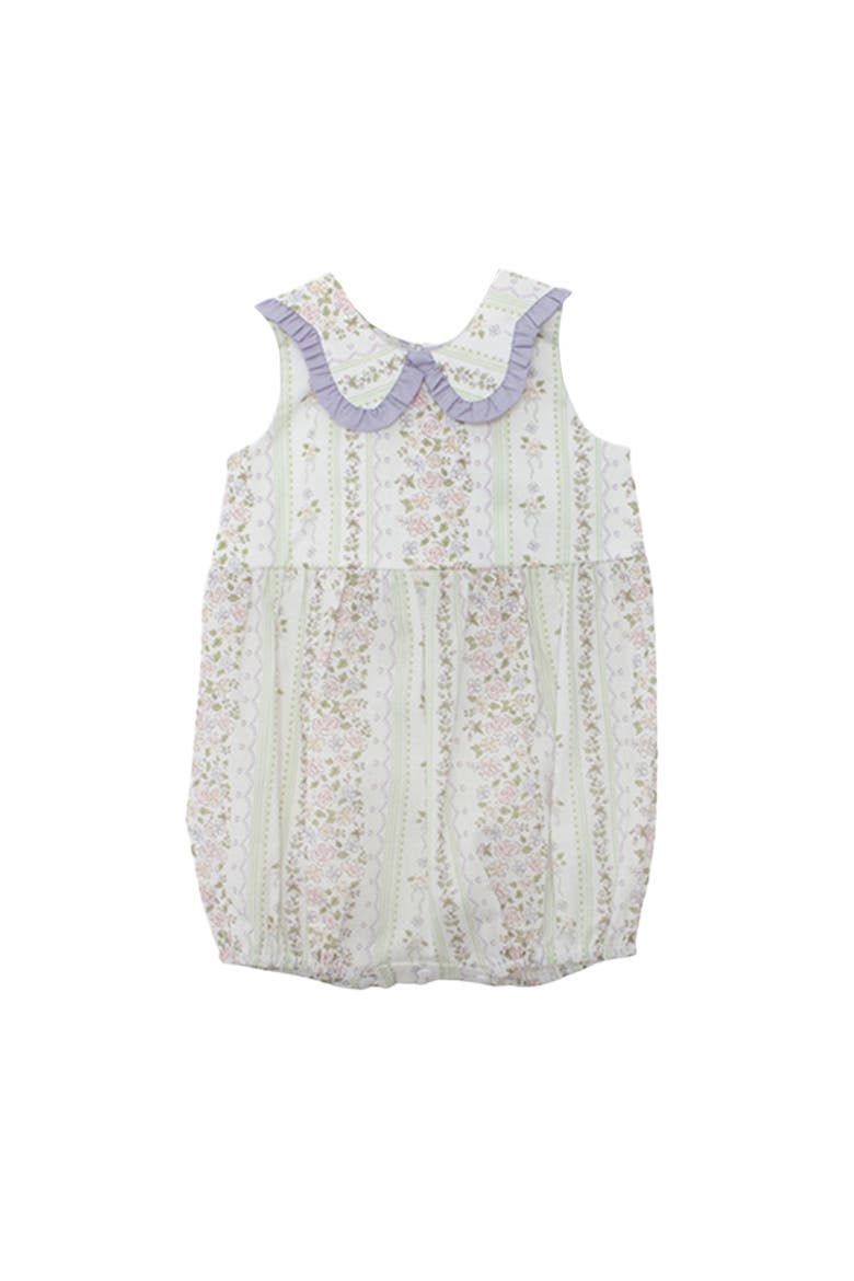 Graceful Garden Sleeveless Romper, Main, color, Purple
