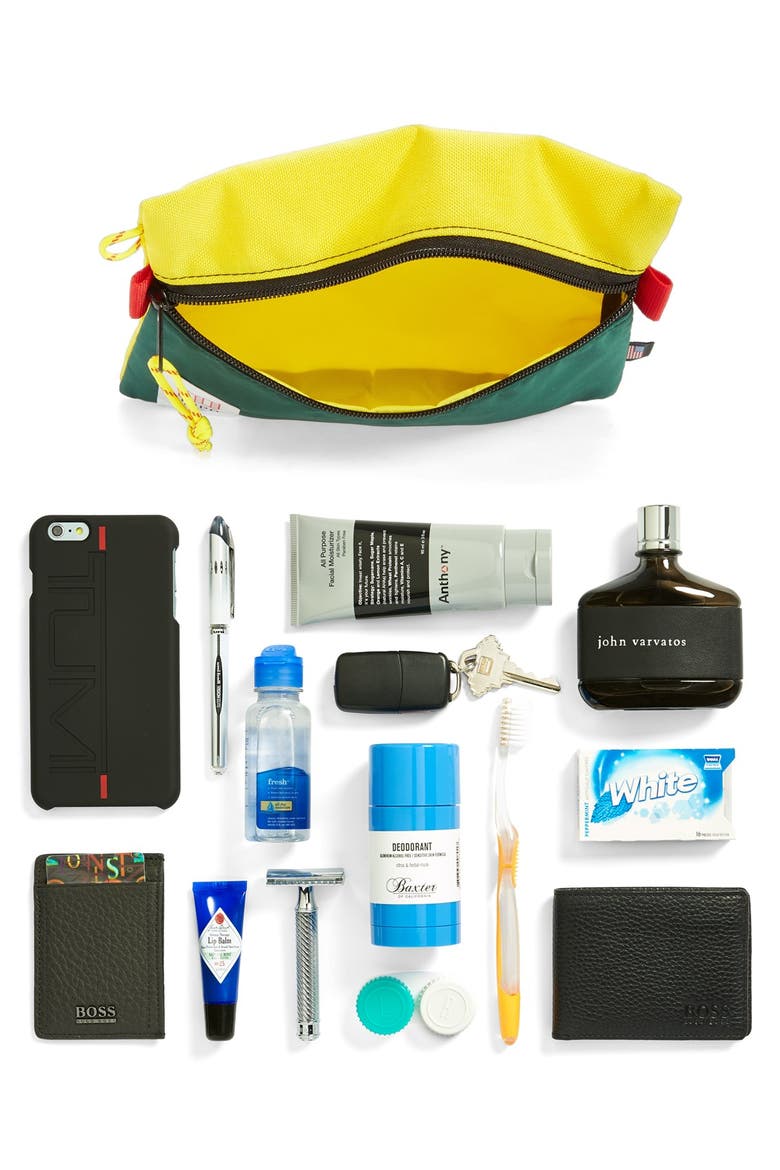 Topo Designs Accessory Bag, Alternate, color, FOREST/ SUNSHINE