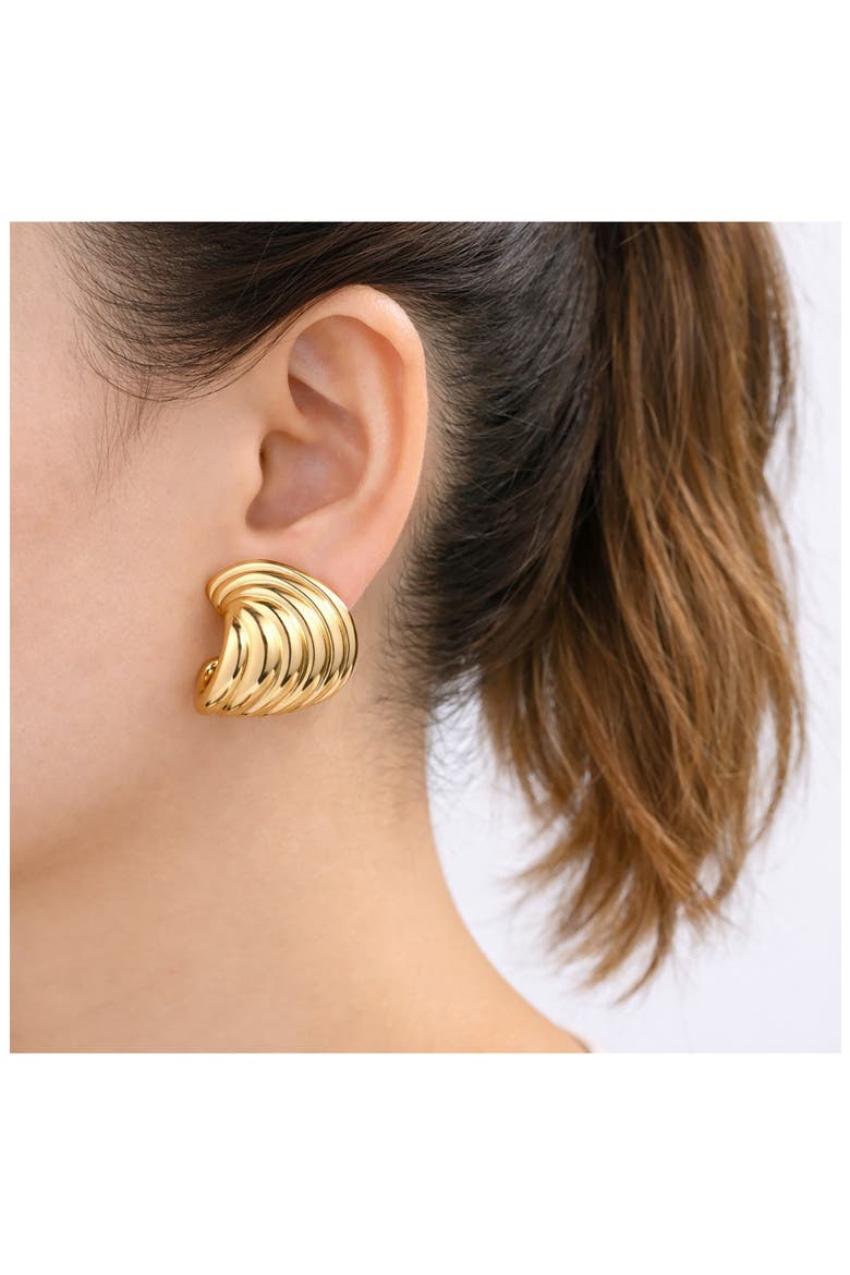 Mireya Stud Earrings, Alternate, color, GOLD