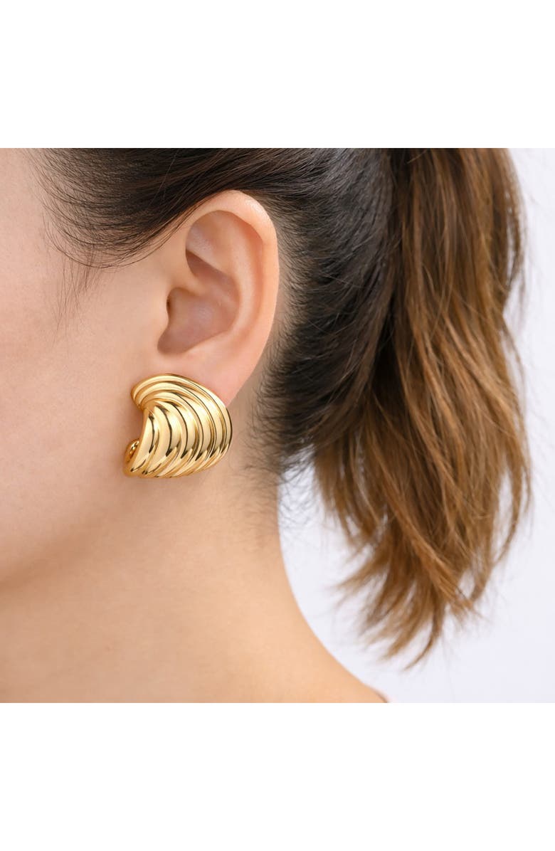 EYE CANDY LOS ANGELES Mireya Stud Earrings, Alternate, color, Gold