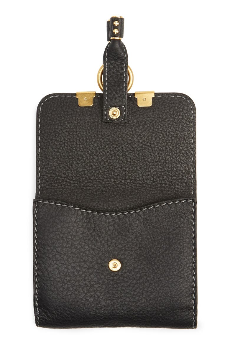 Marcie Leather French Wallet, Alternate, color, BLACK