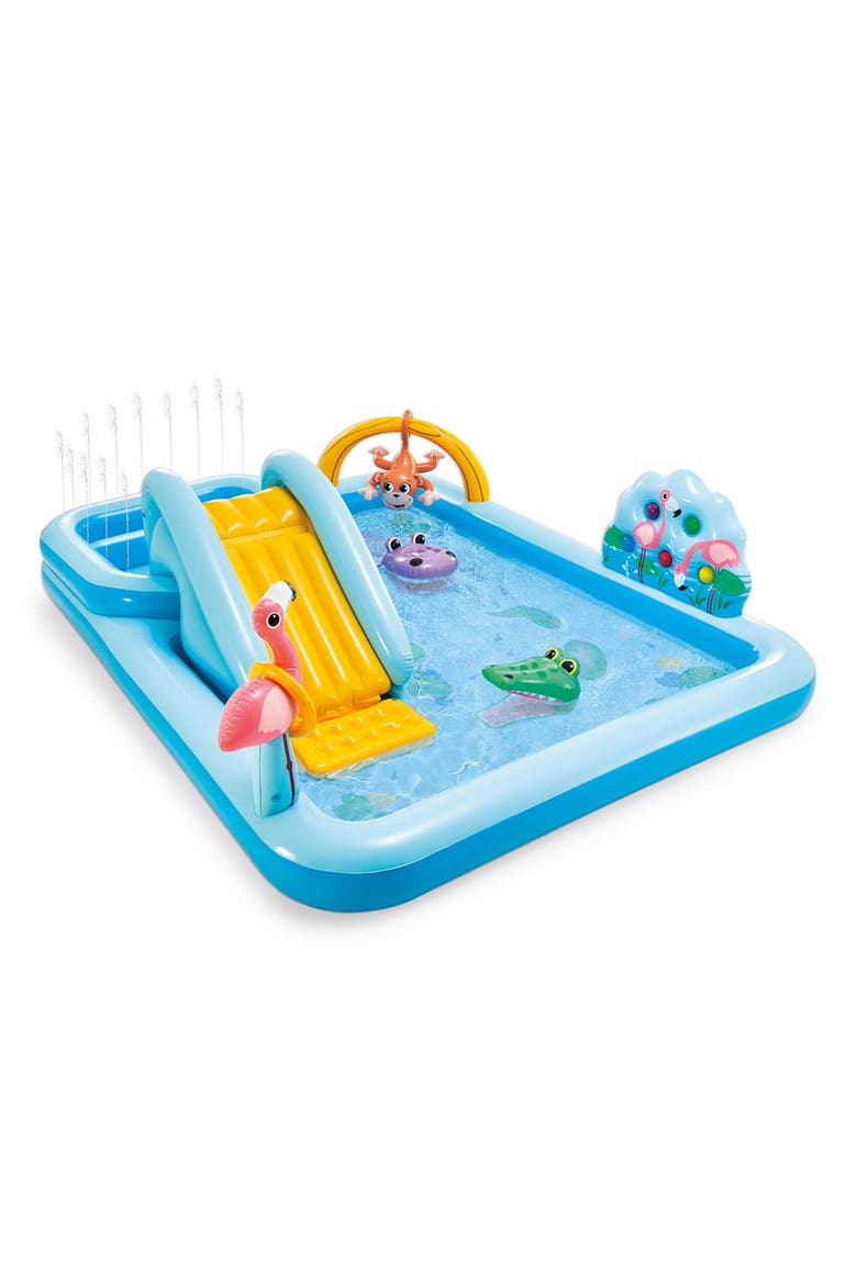 Jungle Adventure Inflatable Pool Play Center, Main, color, Multicolored