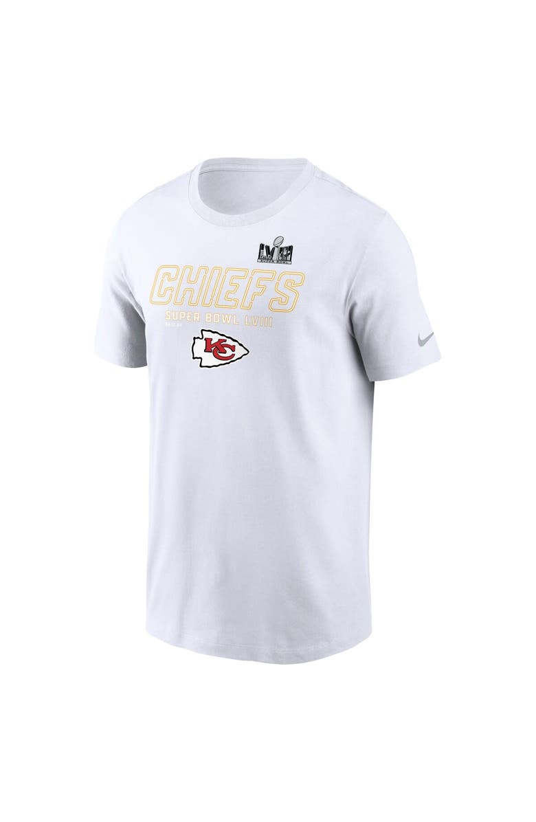 Nike Men's Nike White Kansas City Chiefs Super Bowl LVIII Iconic T-Shirt, Alternate, color, 