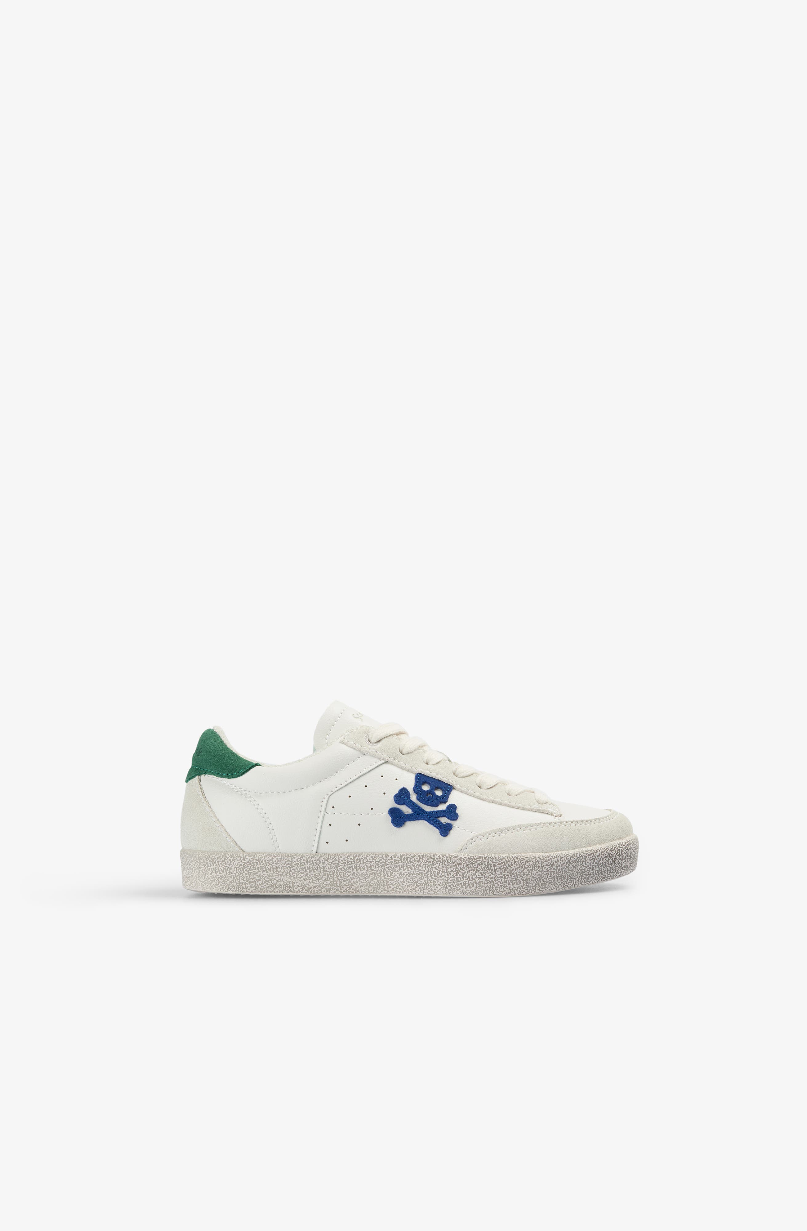 Scalpers Calavera Contrast Sneakers, Alternate, color, Whiteduck