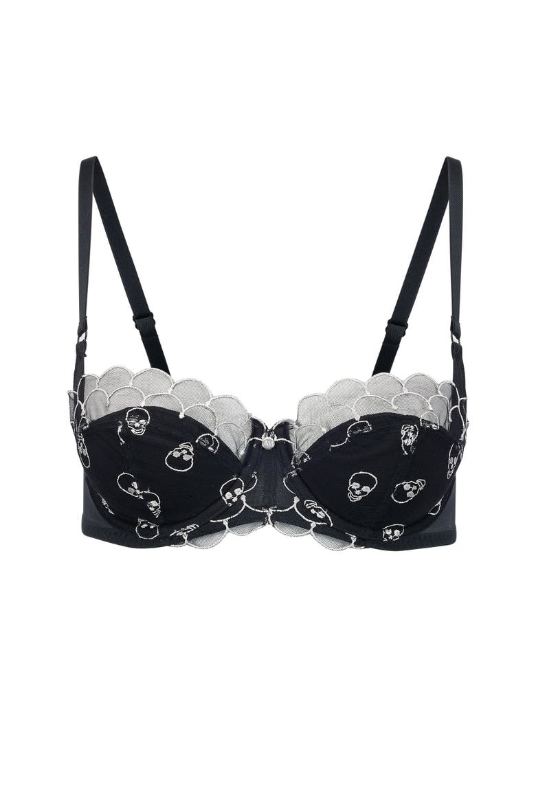 Bettie Contour Balconette Bra, Alternate, color, Dark Grey