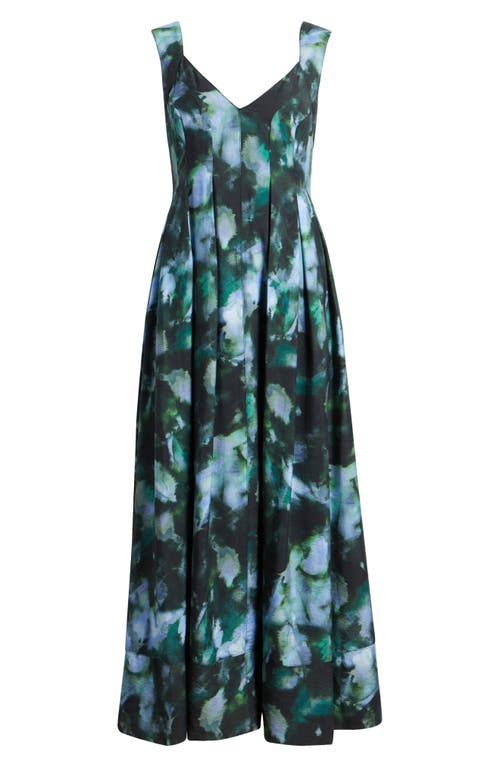 Chelsea28 Pleated Maxi Sundress In Green