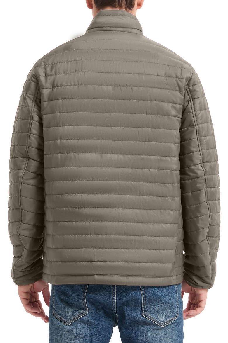 Rail Water Resistant Quilted Jacket, Alternate, color, MOREL