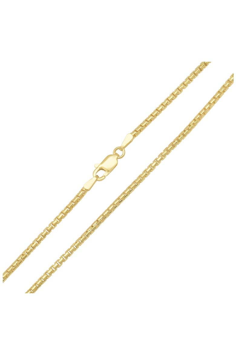 14K Yellow Gold Round Box Chain Necklace, Alternate, color, GOLD